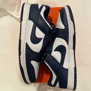 Nike Dunk Low White Midnight Navy size 13